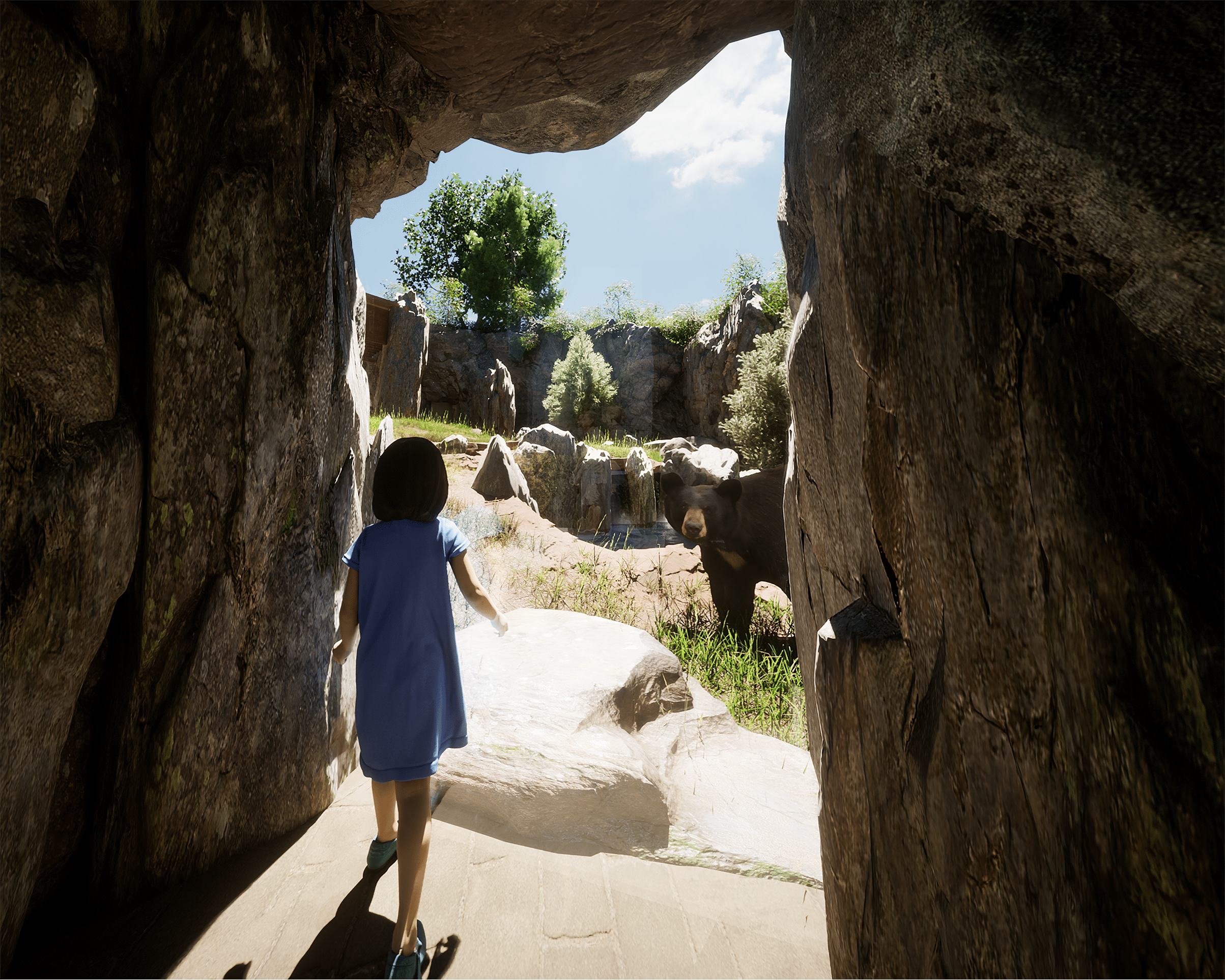 rendering of Kids Cave at new north america habitat