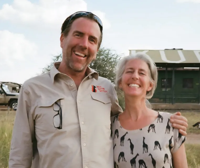Derek Lee and Monica Bond smiling for photo