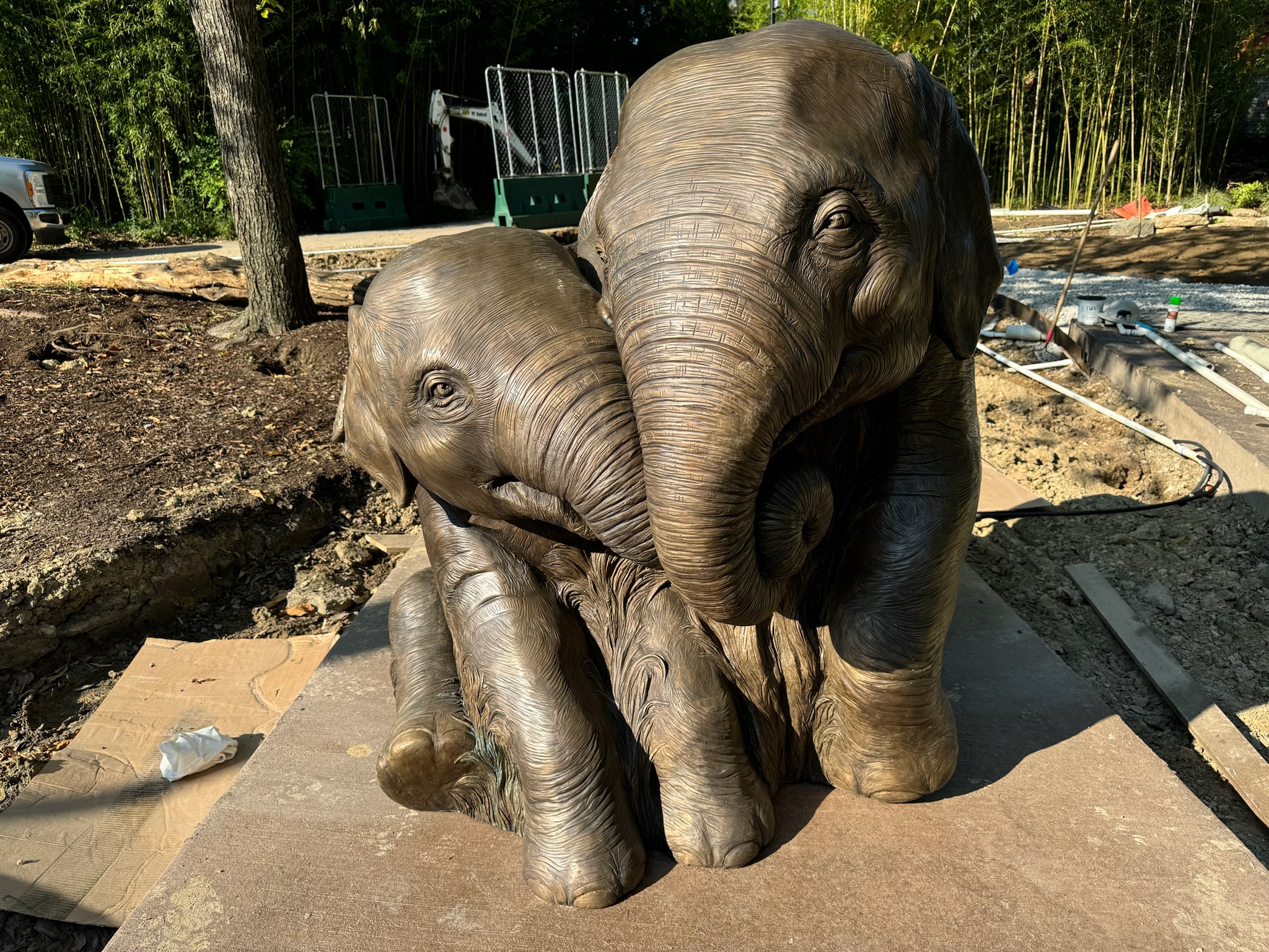 New Sculpture Ready to Greet Visitors When Elephant Trek Opens