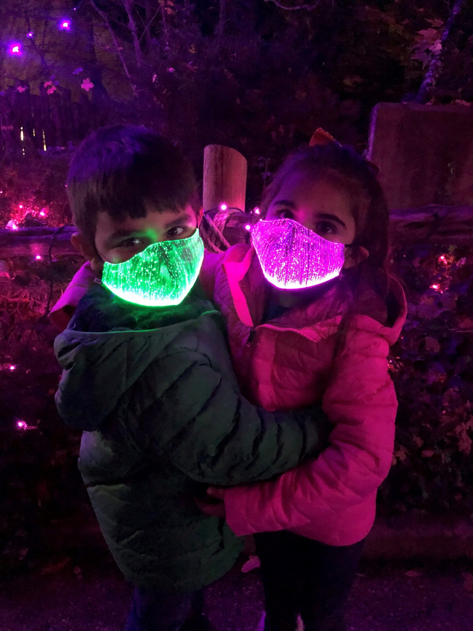 kids wearing masks