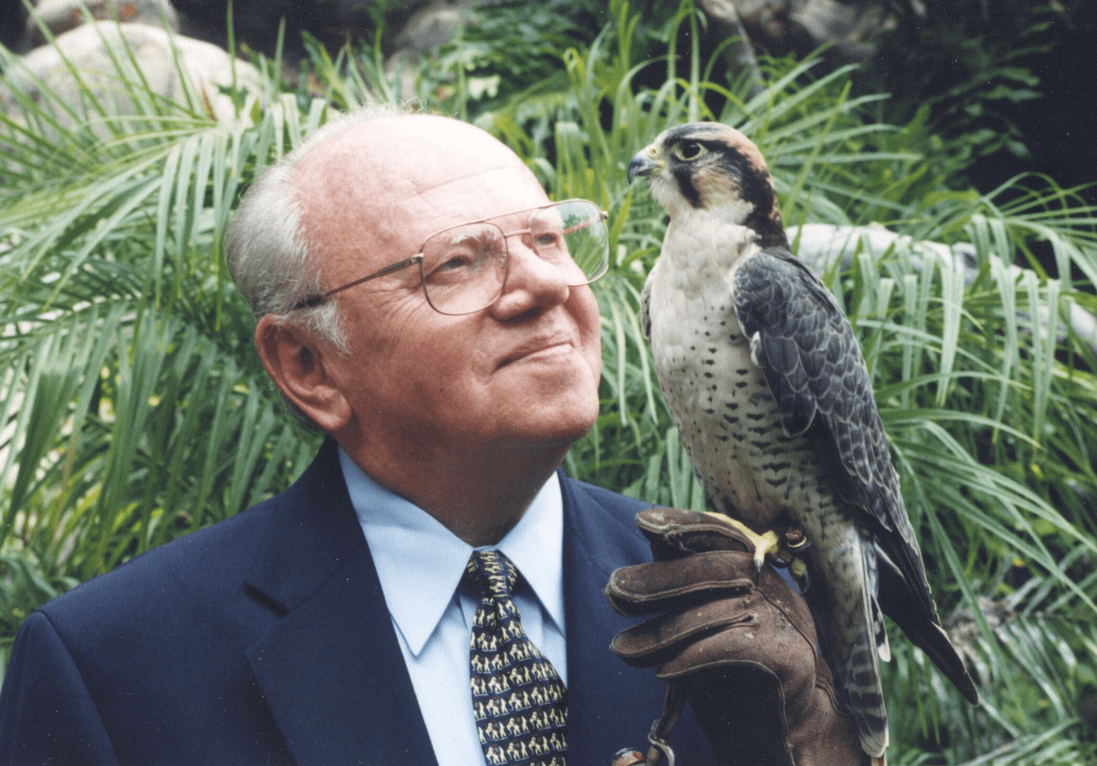 ed maruska holding a bird